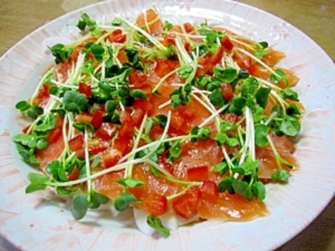 美味✿サーモンカルパッチョ✫ 白身魚やタコでも♪